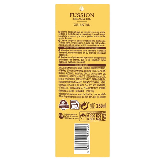 Deliplus Fussion Cream & Oil Oriental