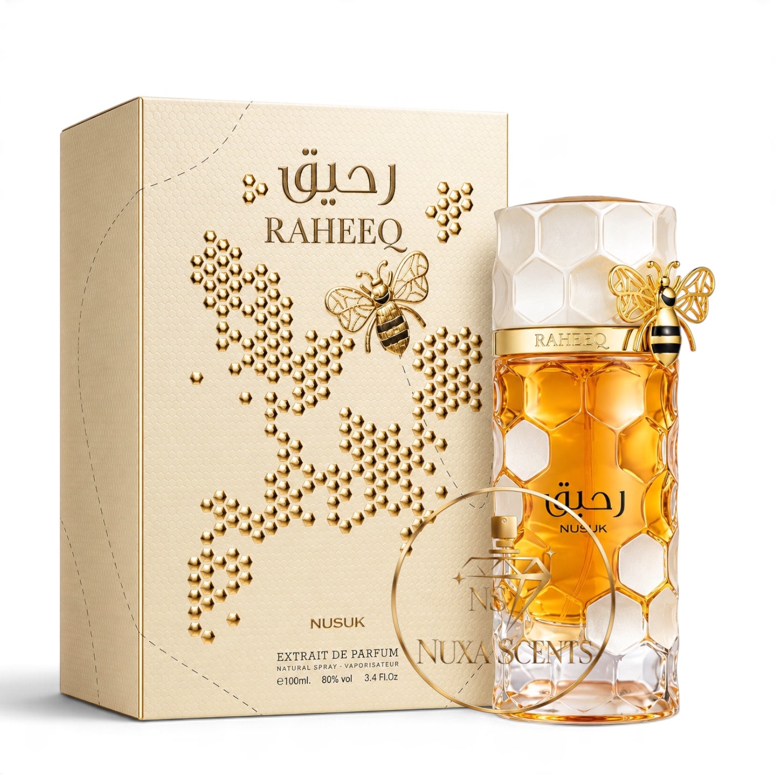 Raheeq by Nusuk Perfume UK | Honey & Vanilla Scent – Nuxa Scents