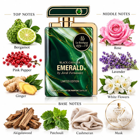 Black Cavalier Emerald (Limited Edition) Extrait de Parfum 100ml by Le Bonheur