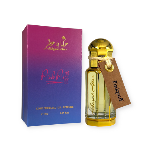 PinkPuff 12mL Concentrated Perfume Oil by Hekayat Attar