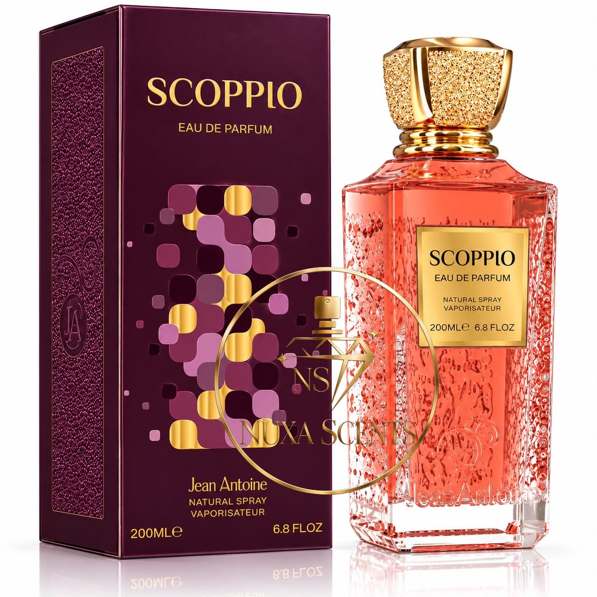 Scoppio - Jean Antoine Eau de Parfum 200ml perfume box and bottle | Nuxa Scents